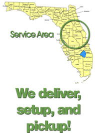 We deliver dance floors all over Orlando and Central Florida!