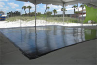 black dance floor