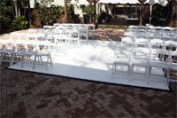 white dance floor